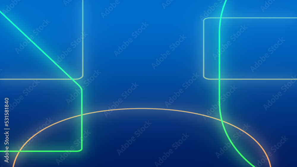 Naklejka premium Abstract dark blue green and purple neon light gradient background.3d render illustration.