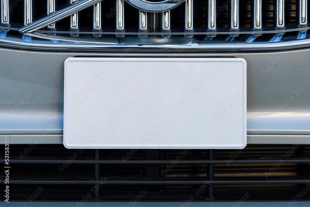 Obraz premium 車のナンバープレート