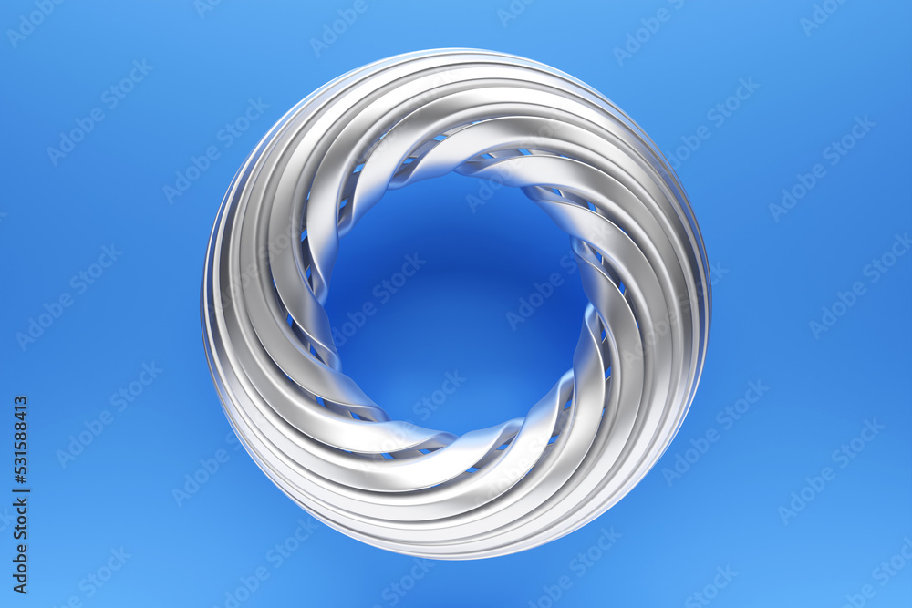3d illustration of a portal from a circle, walkway. A close-up of a gray round monocrome tunnel. 3d illustration of a portal from a circle, walkway. A close-up of a gray round monocrome tunnel.