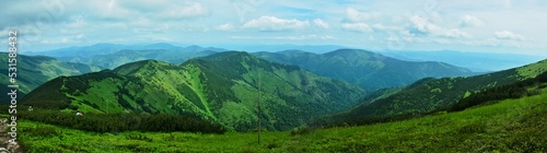 Slovakia-panoramic view from the Journey of the Heroes of SNP in the Low Tatras