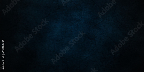 Backdrop vintage blue stone grunge concrete cement blackboard chalkboard wall floor texture. Black anthracite dark green grunge old texture panorama backdrop background.