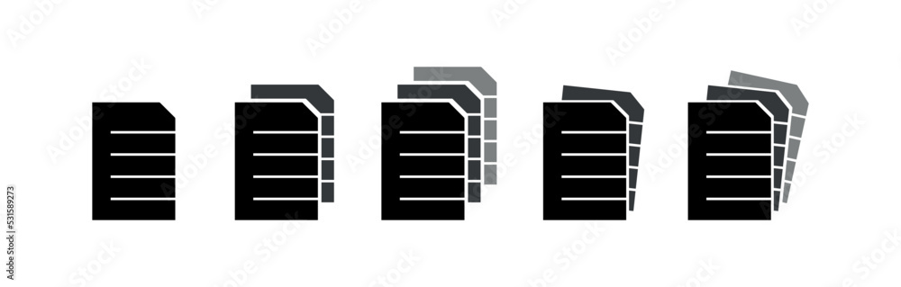paper icon on white background paper icon on white background