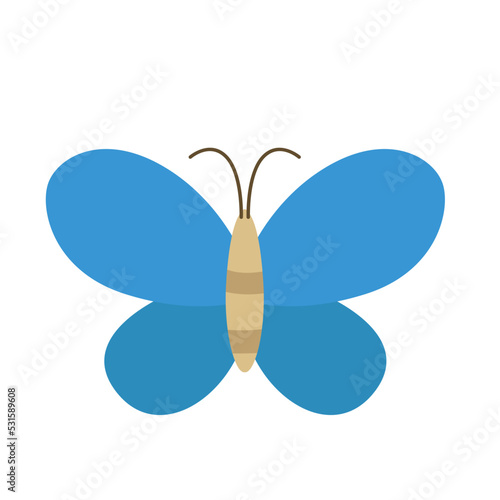 Cute Butterfly Animal Insects Woodland Garden Forest Illustration Vector Clipart