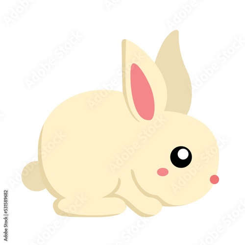 Cute Rabbit Bunny Animal Pet Woodland Forest Illustration Vector Clipart