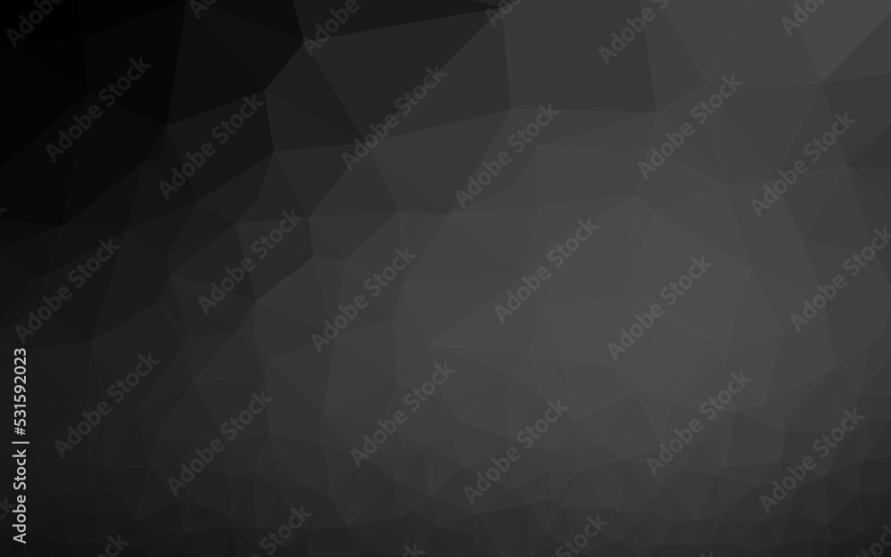 Dark Silver, Gray vector polygonal template. Dark Silver, Gray vector polygonal template.