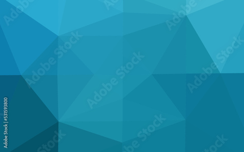 Fototapeta Naklejka Na Ścianę i Meble -  Light BLUE vector abstract polygonal texture.