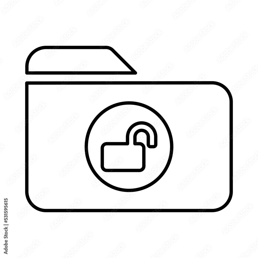 Folder Unlock icon Folder Unlock icon