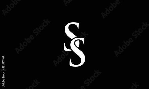 SS initials monogram letter logo design