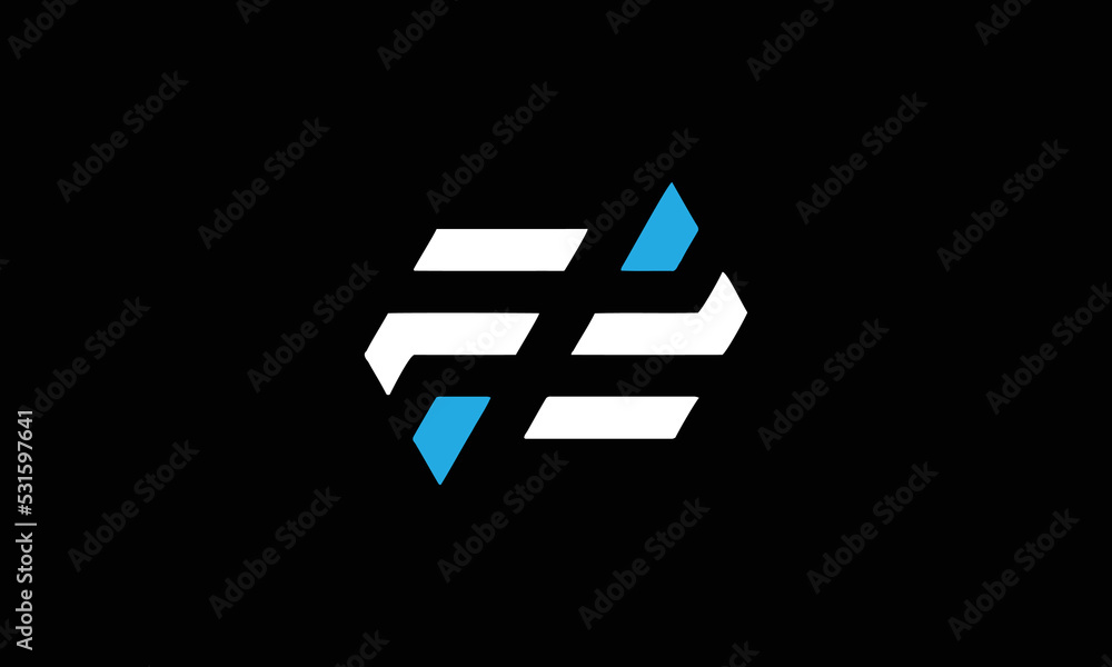 Obraz premium FF EE initials monogram letter logo design