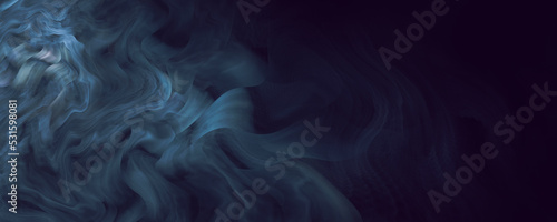 Abstract misty smoke brush banner background