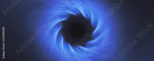 Obraz na plátně Black hole energy vortex background