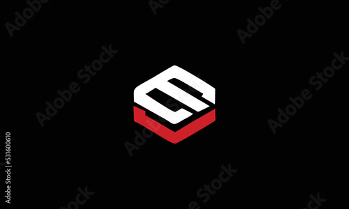 Alphabet letter icon logo EV