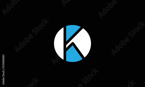 Minimal letter K logo design. Creative, Premium Minimal emblem design template. Graphic Alphabet Symbol for Corporate Business Identity
