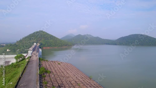 Chandil dam situated in Jharkhand state of India, aerial view, tourism place photo