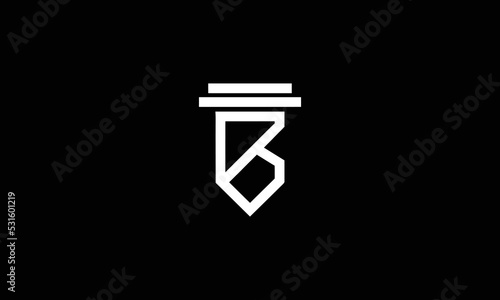 Creative letters TB Logo Design Vector Template. Initial Letters BT Logo Design photo