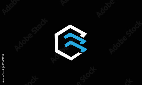 illustration vector graphic of abstract mark, letter mark, initial CB, simple, modern, flat, sophisticated, logo design