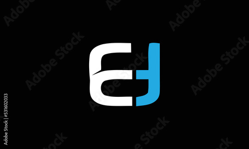 ED logo design concept with background. Initial based creative minimal monogram icon letter. Modern luxury alphabet vector design
