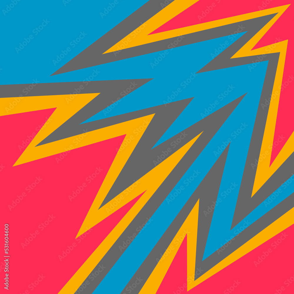 Simple background with exploding zigzag pattern Simple background with exploding zigzag pattern