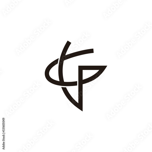 letter vg doodle line link logo vector