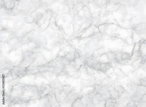 A rendered marble texture. Soft, smooth and cloudy irregular lines, neutral gray and white colors. For a sober backdrop. 