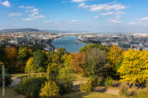 Panoramic view of Budapest  Hungary