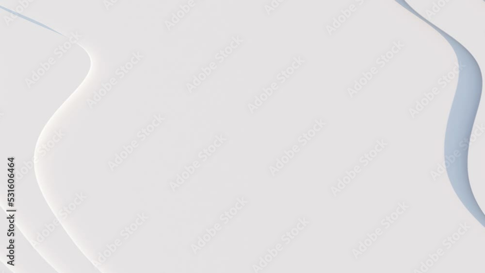 Abstract geometric modern white color background. Futuristic technology design. Abstract parametric interior. Blank opened 3D illustration mock-up. White circular building pale geometric pattern.
