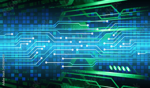 Closed Padlock on digital background, cyber security