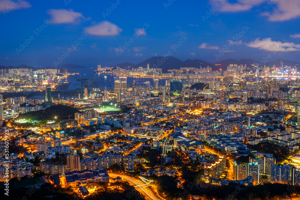 Hong Kong Cityscape from Kowloon Peak