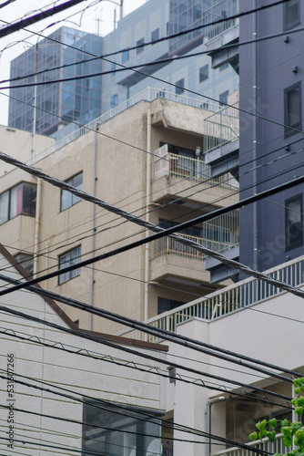 東京の赤坂6丁目での風景