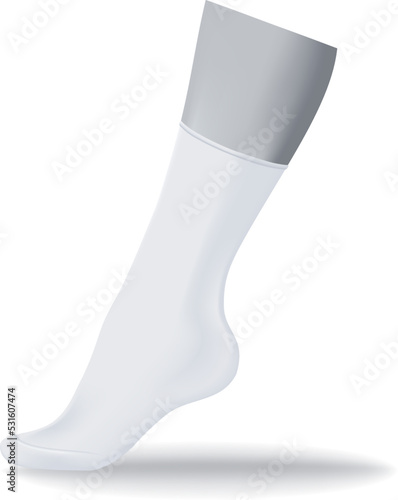 Mid calf or crew socks types, fashion clothes Fototapeta