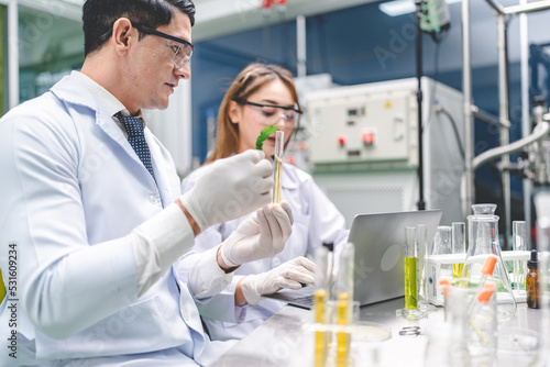medical scientist with cann...
