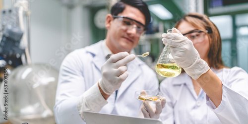 medical scientist with cann...