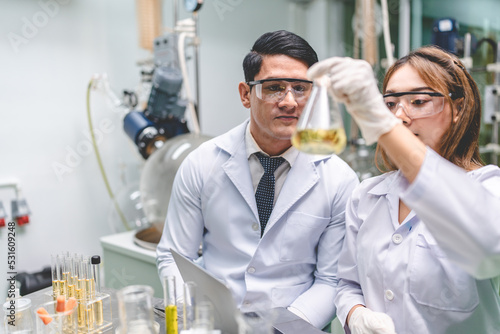 medical scientist with cann...