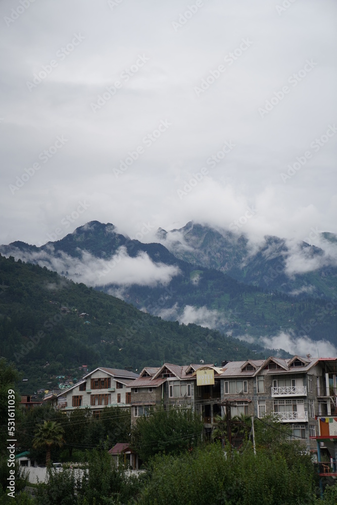 mountain village in the mountains