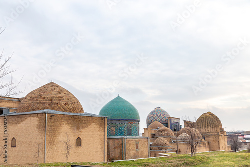 Shahi Zinda Memorial Complex. Samarkand city, Uzbekistan. photo