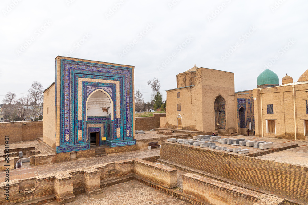 Obraz premium Shahi Zinda Memorial Complex. Samarkand city, Uzbekistan.