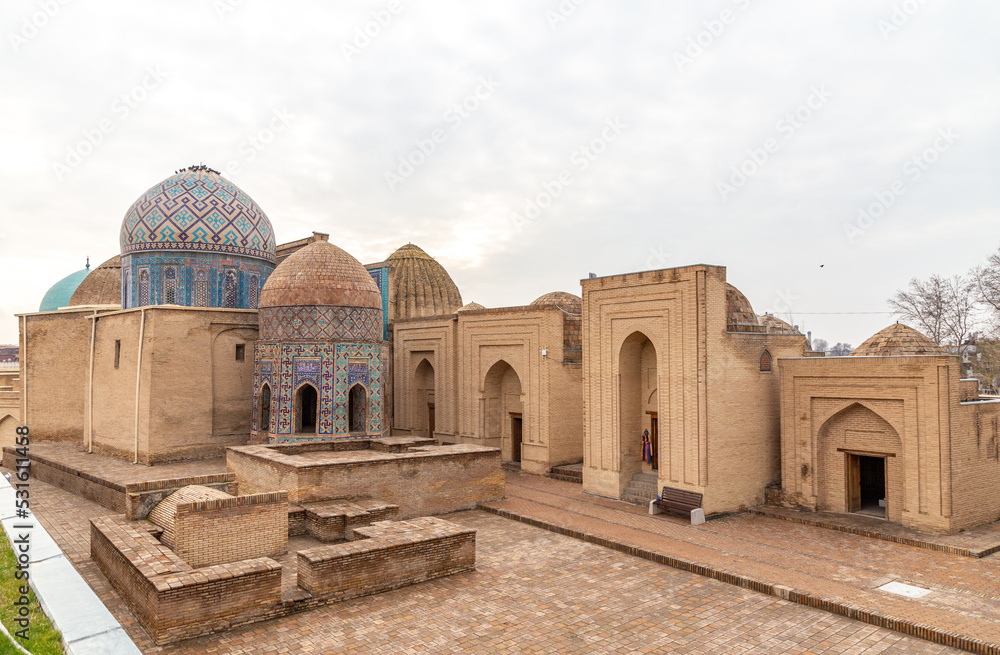 Shahi Zinda Memorial Complex. Samarkand city, Uzbekistan.