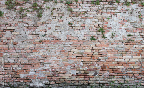 Old brick wall, texture