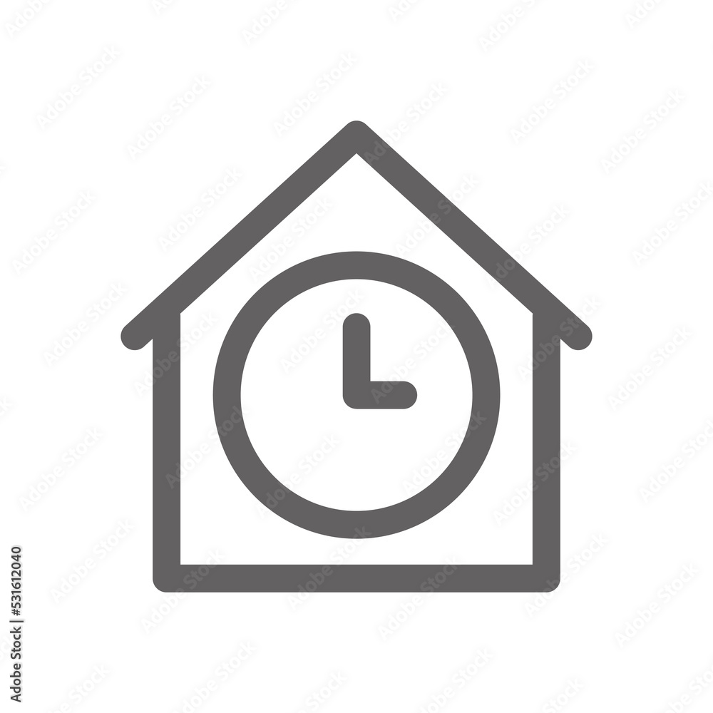 wall clock icon. Perfect for timer icon or user interface applications. vector sign and symbol wall clock icon. Perfect for timer icon or user interface applications. vector sign and symbol