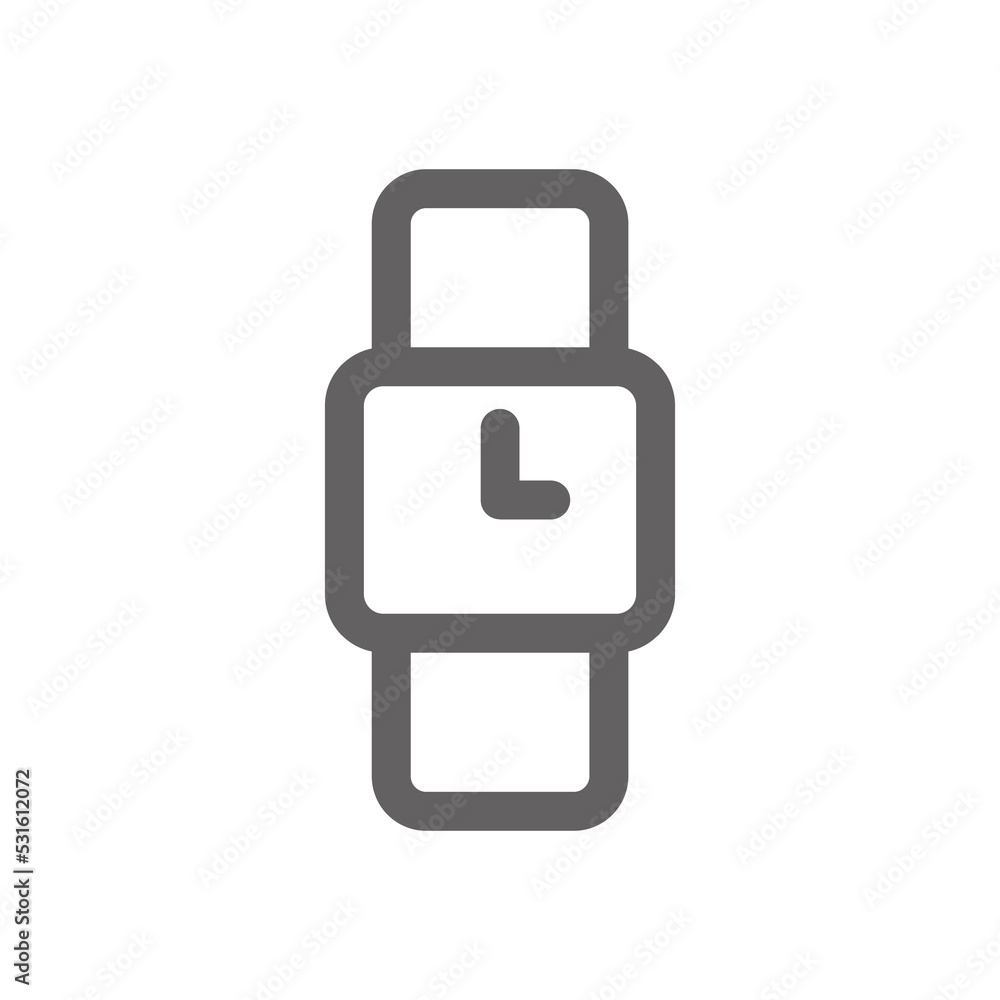Watch icon. Perfect for timer icon or user interface applications. vector sign and symbol Watch icon. Perfect for timer icon or user interface applications. vector sign and symbol