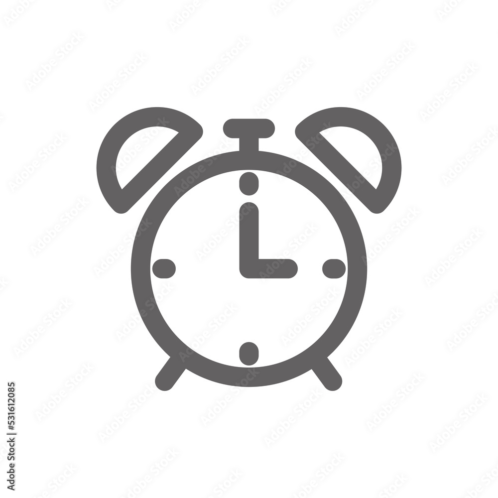 Alarm clock icon. Perfect for timer icon or user interface applications. vector sign and symbol Alarm clock icon. Perfect for timer icon or user interface applications. vector sign and symbol