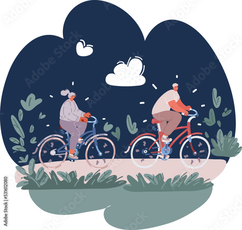 Healthy lifestyle - teenage girl and boy riding bicycles