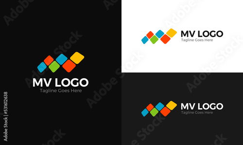 MV Letter Logo