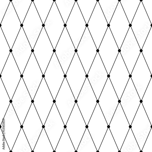 Geometric seamless pattern. Repeated abstract texture. Modern triangle geo patern. Repeating contemporary geometry design for prints. Repeat black line on white background. Vector illustration