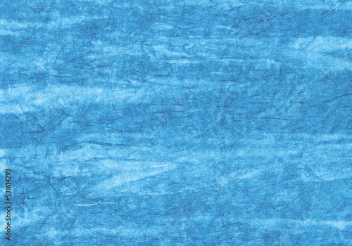 薄縹に色落ちした、ヴィンテージブルーのナチュラル和紙