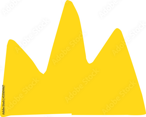 crown vector design illustration isolated on transparent background 