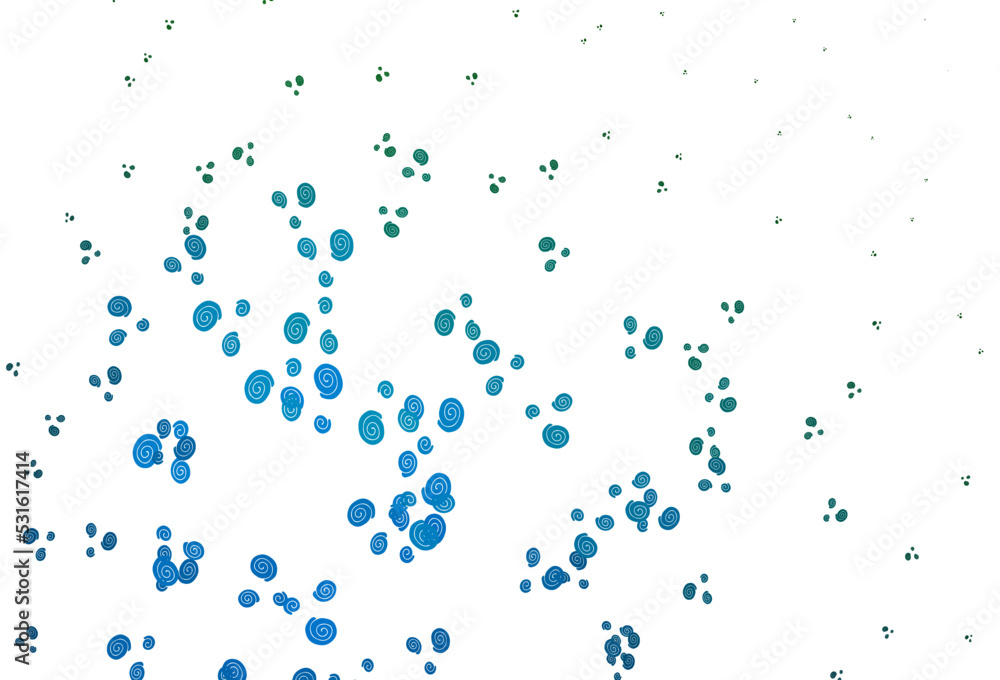 Light Blue, Green vector template with liquid shapes. Light Blue, Green vector template with liquid shapes.
