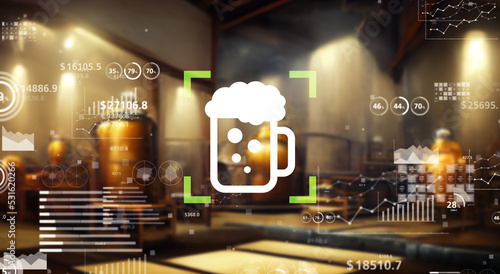 Obraz na płótnie brewery and technology
