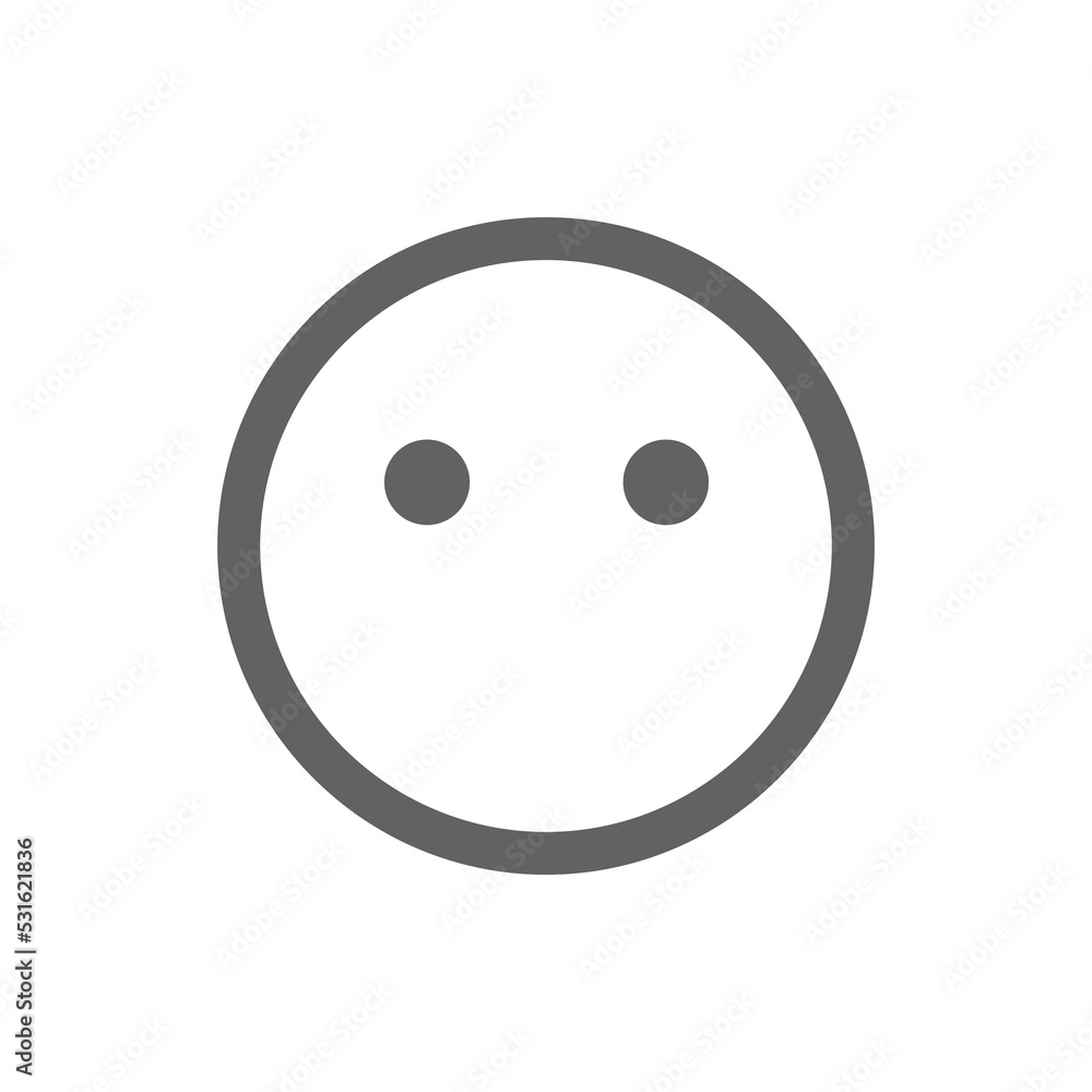 no comment emoji icon . Perfect for website or social media application. vector sign and symbol no comment emoji icon . Perfect for website or social media application. vector sign and symbol