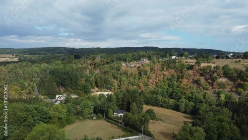 Wallpaper Mural Ardennes, Belgium. Chevron valley on a cloudy day Torontodigital.ca